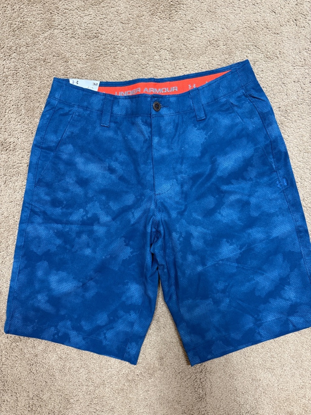 Under Armour Men's Dark Teal Blue Golf Shorts